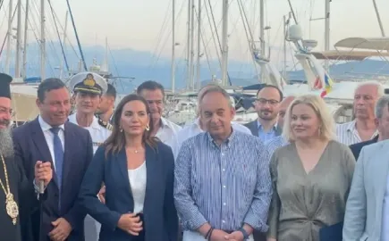Λασίθι: Εγκαινιάστηκε το έργο αναβάθμισης της μαρίνας Αγίου Νικολάου