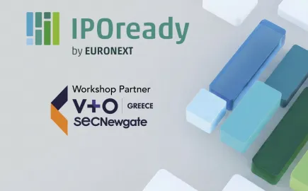 V+O Greece | SEC Newgate: Workshop Partner στο πρόγραμμα IPOready  της Euronext Athens