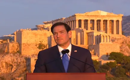 Politico: Από την Αθήνα ο Ρούμπιο καλεί την Ευρώπη να «ξυπνήσει από τον μακρόχρονο λήθαργό της»