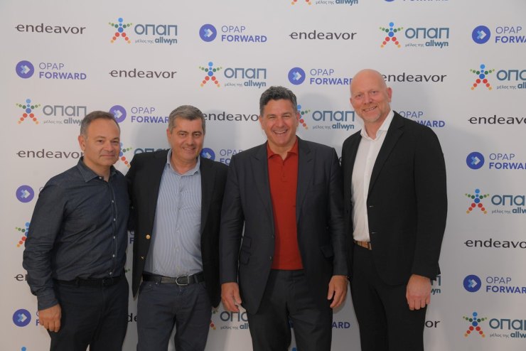 Mάρκος Βερέμης, Partner της Big Pi Ventures και Μέλος του Δ.Σ. της Endeavor Greece, Οδυσσέας Χριστοφόρου, Αναπληρωτής Διευθύνων Σύμβουλος του ΟΠΑΠ, Ανδρέας Ραπτόπουλος, Ιδρυτής και CEO της Matternet και Jan Karas, Πρόεδρος και Διευθύνων Σύμβουλος του ΟΠΑΠ Mάρκος Βερέμης, Partner της Big Pi Ventures και Μέλος του Δ.Σ. της Endeavor Greece, Οδυσσέας Χριστοφόρου, Αναπληρωτής Διευθύνων Σύμβουλος του ΟΠΑΠ, Ανδρέας Ραπτόπουλος, Ιδρυτής και CEO της Matternet και Jan Karas, Πρόεδρος και Διευθύνων Σύμβουλος του ΟΠΑΠ